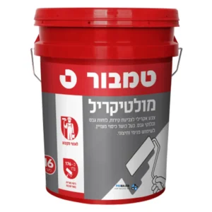 דלי צבע מולטיקריל לבן של טמבור לצביעת קירות ותקרות