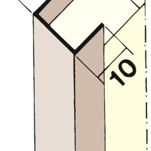 פרופיל P.V.C J פי.וי.סי לגבס 2.50 מ"א פרופיל P.V.C J פי.וי.סי לגבס 2.50 מ"א