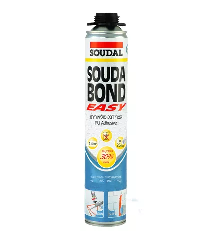 קצף סאודה בונד -דבק פולאריטן- לאקדח- 750 מ"ל SOUDA BOND קצף סאודה בונד -דבק פולאריטן- לאקדח- 750 מ"ל SOUDA BOND