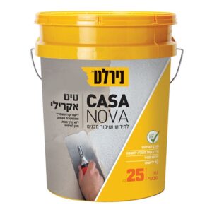 טיט אקרילי קזנובה בפח 25 ק"ג