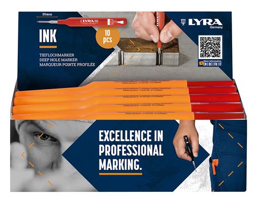 טוש סימון אדום *צוואר ארוך* LYRA (5) טוש סימון אדום *צוואר ארוך* LYRA (5)