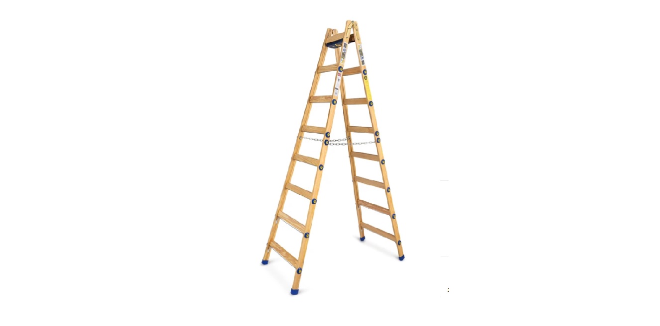סולם עץ כפול מקצועי סולם עץ כפול מקצועי
