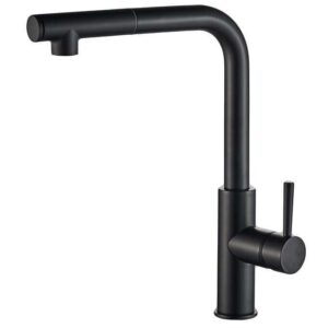 ברז מטבח נשלף CLOD שחור AQUILA PREMIUM אקווילה