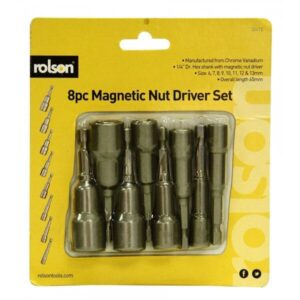 סט בוקסות מגנטיות 6-13 ממ 8 יח' ROLSON סט בוקסות מגנטיות 6-13 ממ 8 יח' ROLSON