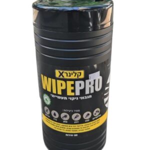 מגבונים WIPEPRO תעשיתים קלינר X (80 מגבונים)(6)